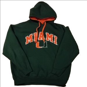 Miami Hurricanes Green & Orange Hoodie